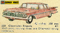 <a href='../files/catalogue/Corgi/220/1963220.jpg' target='dimg'>Corgi 1963 220  Chevrolet Impala</a>