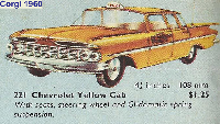 <a href='../files/catalogue/Corgi/221/1963221.jpg' target='dimg'>Corgi 1963 221  Chevrolet Yellow Cab</a>