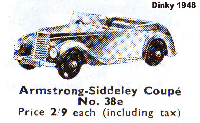 <a href='../files/catalogue/Dinky/38e/194838e.jpg' target='dimg'>Dinky 1948 38e  Armstrong Siddeley  </a>