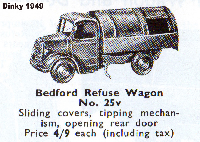 <a href='../files/catalogue/Dinky/25v/194925v.jpg' target='dimg'>Dinky 1949 25v  Refuse Wagon Bedford Chassis</a>