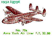 <a href='../files/catalogue/Dinky/70a/195270a.jpg' target='dimg'>Dinky 1952 70a  Avro York Airliner</a>