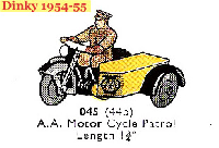 <a href='../files/catalogue/Dinky/045/1954045.jpg' target='dimg'>Dinky 1954 045  A.A Motor Cycle Patrol</a>