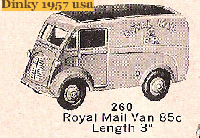 <a href='../files/catalogue/Dinky/260/1957260.jpg' target='dimg'>Dinky 1957 260  Royal Mail Van</a>