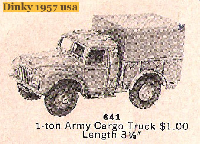 <a href='../files/catalogue/Dinky/641/1957641.jpg' target='dimg'>Dinky 1957 641  Army 1-ton Cargo Truck</a>