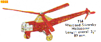 <a href='../files/catalogue/Dinky/716/1958716.jpg' target='dimg'>Dinky 1958 716  Westland-Sikorsky Helicopter</a>