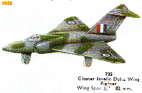 <a href='../files/catalogue/Dinky/735/1958735.jpg' target='dimg'>Dinky 1958 735  Gloster Javelin Delta Wing Fighter</a>