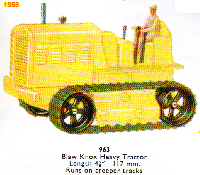 <a href='../files/catalogue/Dinky/963/1958963.jpg' target='dimg'>Dinky 1958 963  Blaw Knox Heavy Tractor</a>