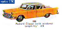 <a href='../files/catalogue/Dinky/180/1960180.jpg' target='dimg'>Dinky 1960 180  Packard Clipper Saloon</a>