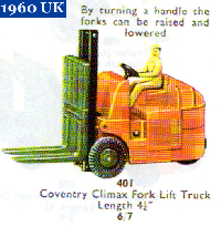 <a href='../files/catalogue/Dinky/401/1960401.jpg' target='dimg'>Dinky 1960 401  Coventry Climax Fork Lift Truck</a>